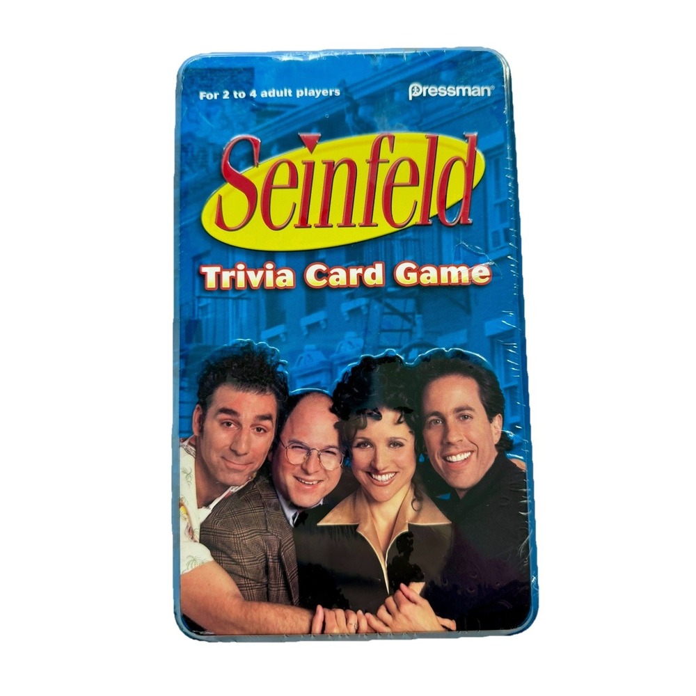 Seinfeld Trivia Card Game 2009 Pressman 2 to 4 Adult Players BRAND NEW / SEALED